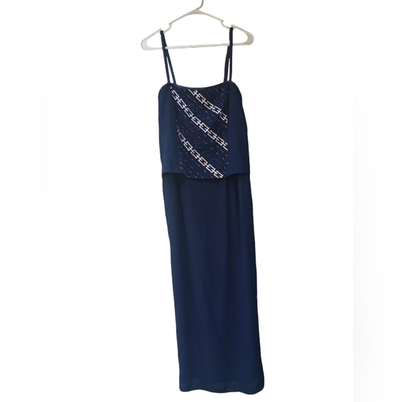 NWT R&M Richards size 10 blue formal dress - Picture 1 of 4